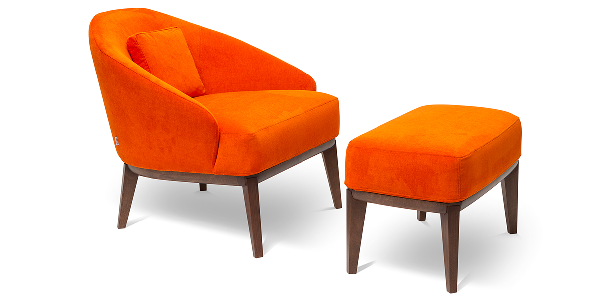 Sophie armchair orange